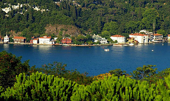 Kanlica is mall village on the Asian side of Bosporus