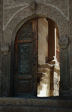 The gate of the Medrese (seminary) in Mustafapasa (Sinasos or Sinassos)