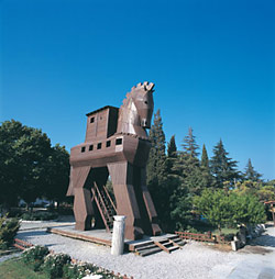 Wooden Trojan Horse in Troy